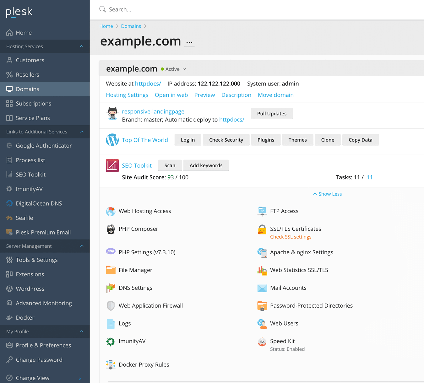 Webhosting